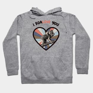 I koalove you - a retro vintage design Hoodie